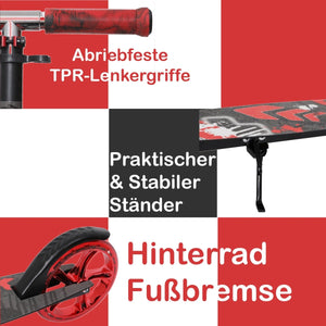Habib Gruppe Cityroller mit XXL Glanz - Rädern | Klappbar & bis 100kg - Europebazar