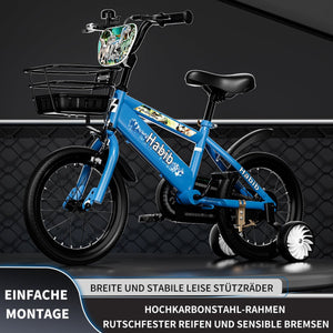 Habib Gruppe Dino Jungenfahrrad 12" 14" 16" | Set mit Schutzpads & Pumpe - Europebazar