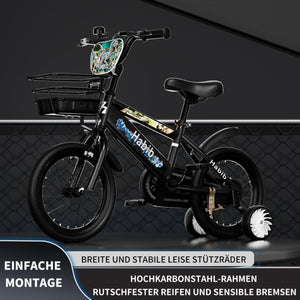 Habib Gruppe Dino Jungenfahrrad 12" 14" 16" | Set mit Schutzpads & Pumpe - Europebazar