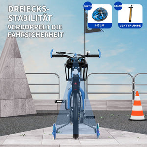 Habib Gruppe Kinderfahrrad Jungenfahrrad 12 14 16 Zoll ab 3 Jahre – mit LED Stützrädern, Korb, Klingel & GRATIS Helm & Pumpe, Vorderradbremse - Europebazar