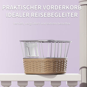 Habib Gruppe Mädchenfahrrad Klassik | Inkl. Luftpumpe & 6 - teiligem Schutz - Set | Karbonstahlrahmen & Duales Bremssystem | Mitwachsend & sicher für Mädchen 3 - 8 Jahre - Europebazar