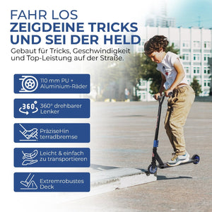 Habib Gruppe Stunt Scooter 360° | 110mm Alukern Räder & ABEC 9 - Europebazar