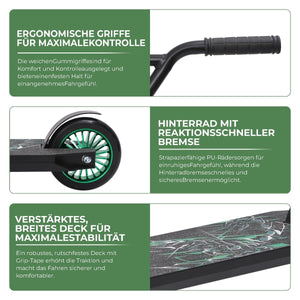 Habib Gruppe Stunt Scooter 360° | 110mm Alukern Räder & ABEC 9 - Europebazar