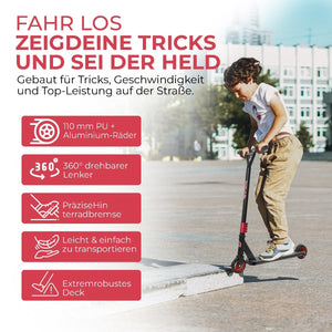 Habib Gruppe Stunt Scooter 360° | 110mm Alukern Räder & ABEC 9 - Europebazar