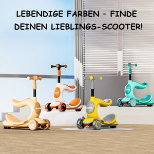 Habib Kinderroller 3-Rad mit LED Licht | Klappbar & Höhenverstellbar - HabibSport