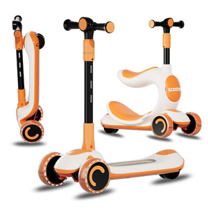 Habib Kinderroller 3-Rad mit LED Licht | Klappbar & Höhenverstellbar - HabibSport