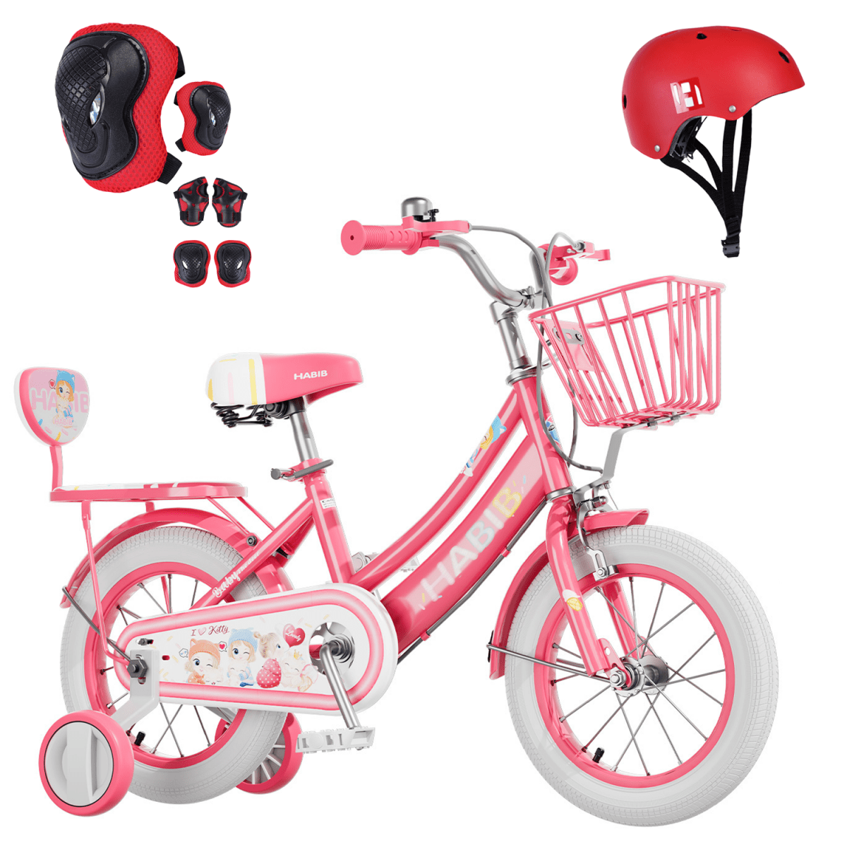 Habib Mädchenfahrrad 12 14 16 Zoll
