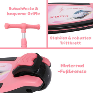 Habib Plane Scooter Kinderroller | 3-Rad, LED-Licht & Faltbar - HabibSport