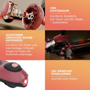 Habib Premium LED Scooter 3-Rad | Frontlicht & Leucht-Deck - HabibSport