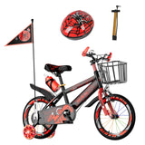 Habib Kinderfahrrad 12 14 16 Zoll | Stützräder Korb Helm & Luftpumpe im Set