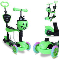 Habib 5in1 Kinderroller mit Schiebestange, Sitz und Rückenlehne