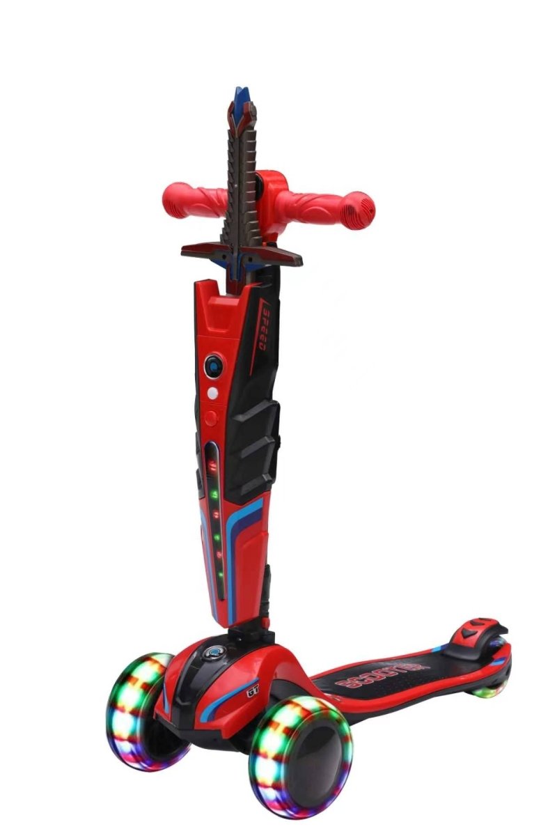 Habib 3-Rad Roller mit LED-Licht | Kinderroller 3-10 Jahre, bis 95 cm - HabibSport
