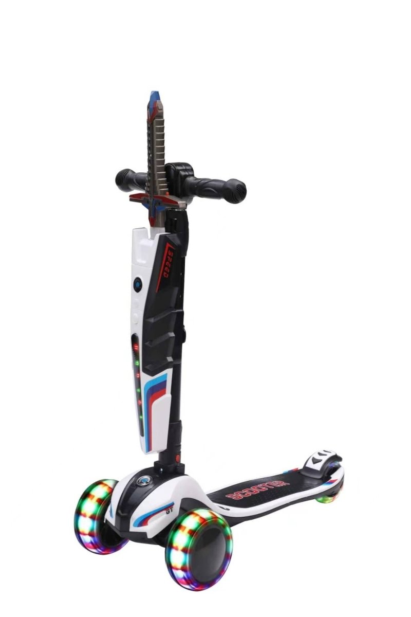 Habib 3-Rad Roller mit LED-Licht | Kinderroller 3-10 Jahre, bis 95 cm - HabibSport