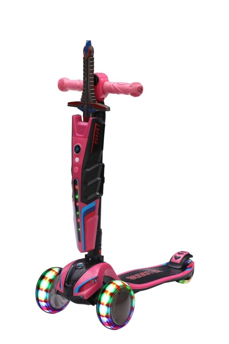 Habib 3-Rad Roller mit LED-Licht | Kinderroller 3-10 Jahre, bis 95 cm - HabibSport