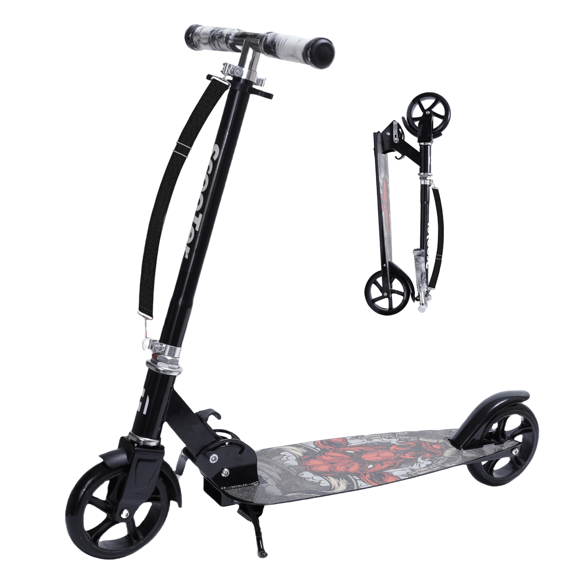 Habib Cityroller für Kinder & Jugendliche | Breites Deck, faltbar & bis 100kg - HabibSport