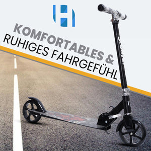 Habib Cityroller für Kinder & Jugendliche | Breites Deck, faltbar & bis 100kg - HabibSport