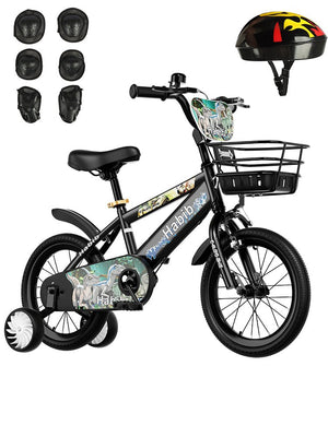 Habib Dino Jungenfahrrad 12" 14" 16" | Set mit Schutzpads & Pumpe - HabibSport