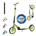 Habib Gruppe Cityroller - Kick Scooter - Kinderroller für Kinder und Jugendliche Zertifiziert vom TÜV Süd - Faltbarer Aluminium - Tretroller Höhenverstellbar - 200mm Räder - Tragbar - ab 10 Jahren - Europebazar