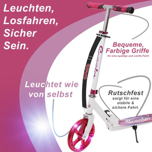 Habib Gruppe Cityroller mit XXL Glanz - Rädern | Klappbar & bis 100kg - Europebazar