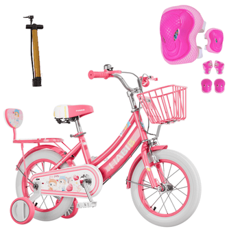 Habib Mädchenfahrrad 12" 14" 16" | Komplett-Set mit Schutzpads & Pumpe.