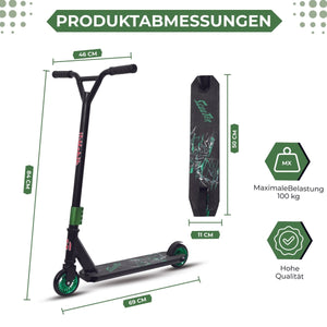 Habib Gruppe Stunt Scooter 360° | 110mm Alukern Räder & ABEC 9 - Europebazar