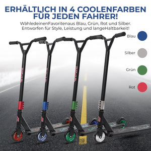 Habib Gruppe Stunt Scooter 360° | 110mm Alukern Räder & ABEC 9 - Europebazar