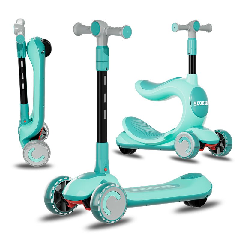 Habib Kinderroller 3-Rad mit LED Licht | Klappbar & Höhenverstellbar - HabibSport