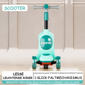 Habib Kinderroller 3-Rad mit LED Licht | Klappbar & Höhenverstellbar - HabibSport