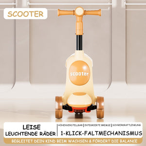 Habib Kinderroller 3-Rad mit LED Licht | Klappbar & Höhenverstellbar - HabibSport
