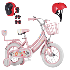 Habib Mädchenfahrrad 12" 14" 16" | Komplett-Set mit Schutzpads & Pumpe. - HabibSport