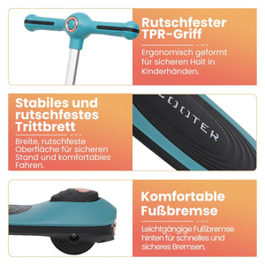 Habib Premium LED Scooter 3-Rad | Frontlicht &amp; Leucht-Deck - HabibSport