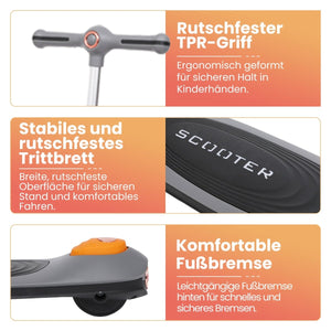 Habib Premium LED Scooter 3-Rad | Frontlicht &amp; Leucht-Deck - HabibSport