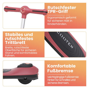 Habib Premium LED Scooter 3-Rad | Frontlicht &amp; Leucht-Deck - HabibSport