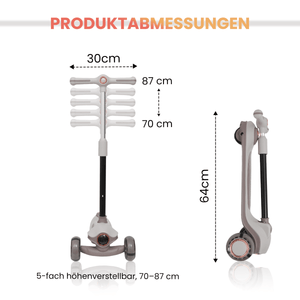 Habib Premium LED Scooter 3-Rad | Frontlicht &amp; Leucht-Deck - HabibSport