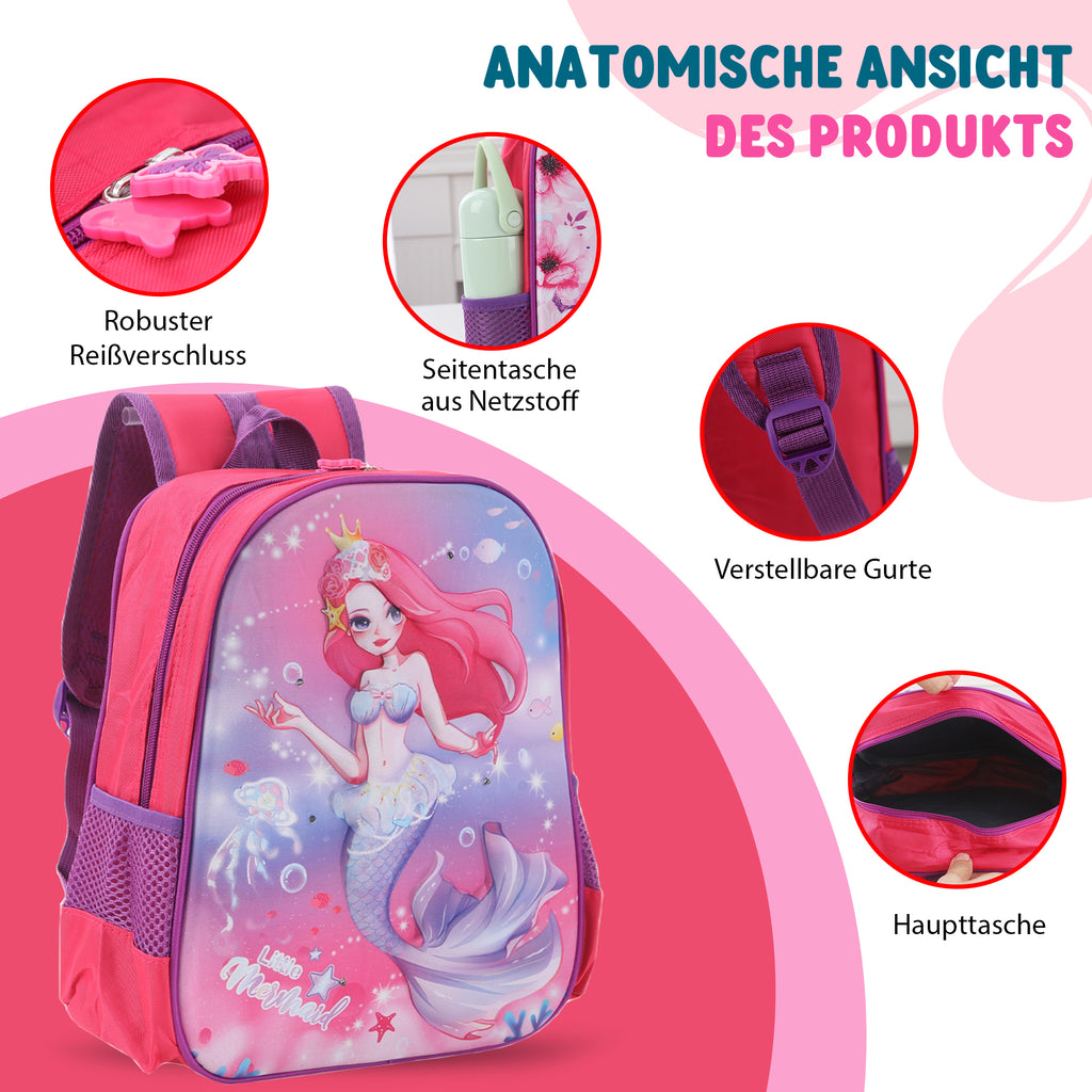 Schulrucksack Kinder Jungen mit LED Rucksack - kleine Kinder LeichtesSchulranzen