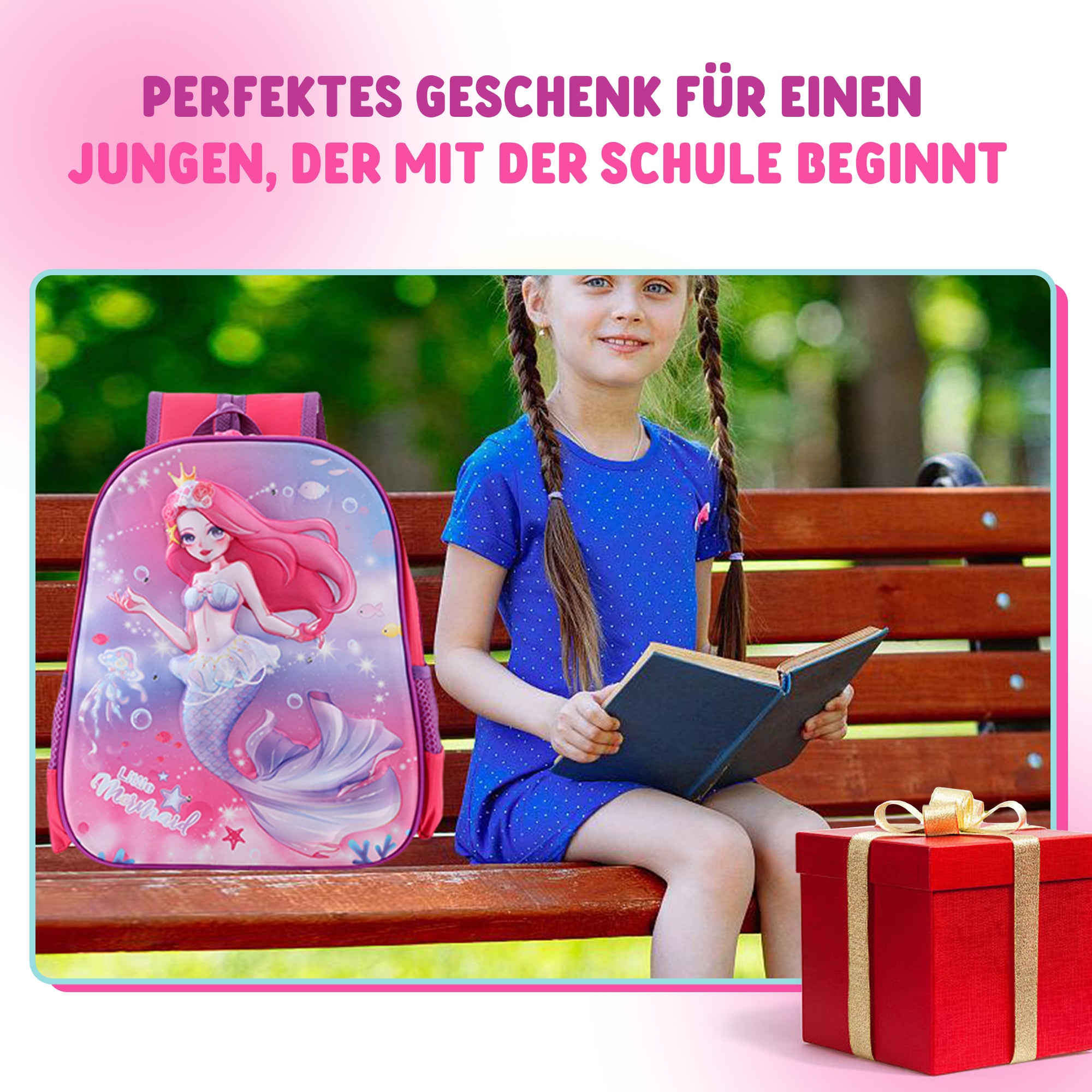 Schulrucksack Kinder Jungen mit LED Rucksack - kleine Kinder LeichtesSchulranzen
