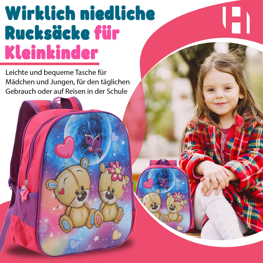 Schulrucksack Kinder Jungen mit LED Rucksack - kleine Kinder LeichtesSchulranzen