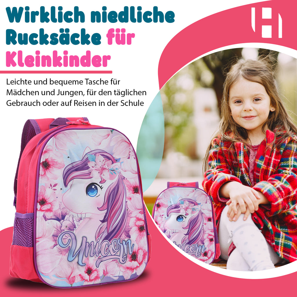 Schulrucksack Kinder Jungen mit LED Rucksack - kleine Kinder LeichtesSchulranzen