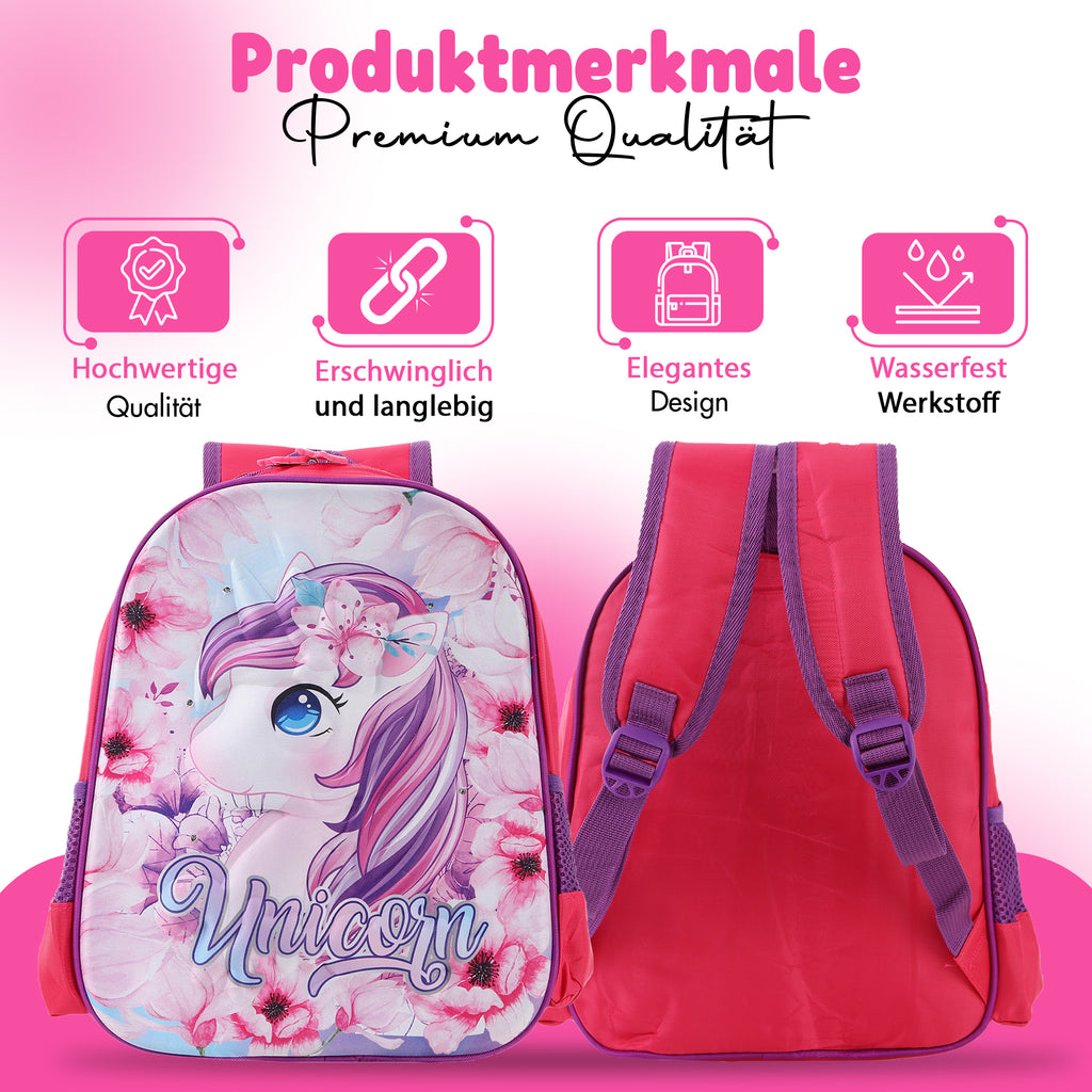 Schulrucksack Kinder Jungen mit LED Rucksack - kleine Kinder LeichtesSchulranzen