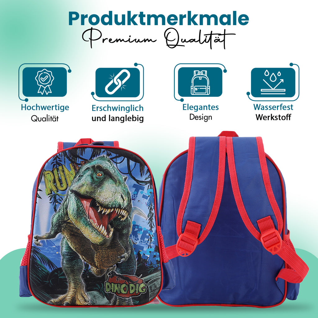 Schulrucksack Kinder Jungen mit LED Rucksack - kleine Kinder LeichtesSchulranzen