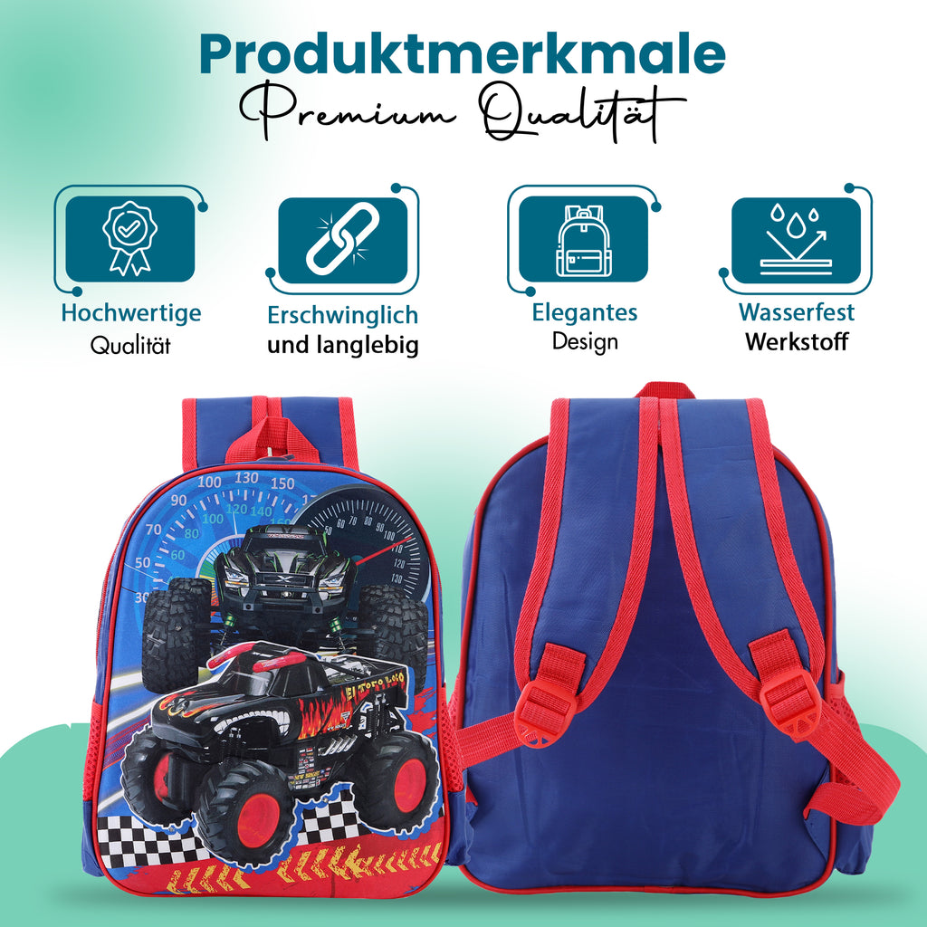 Schulrucksack Kinder Jungen mit LED Rucksack - kleine Kinder LeichtesSchulranzen