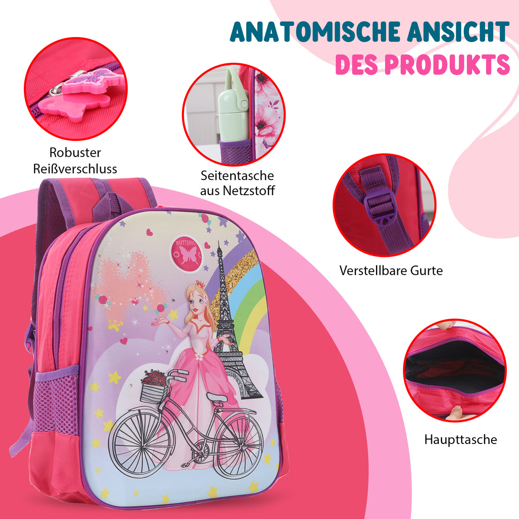 Schulrucksack Kinder Jungen mit LED Rucksack - kleine Kinder LeichtesSchulranzen