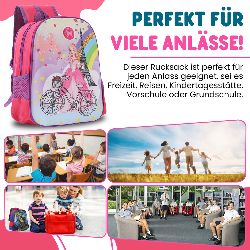 Schulrucksack Kinder Jungen mit LED Rucksack - kleine Kinder LeichtesSchulranzen