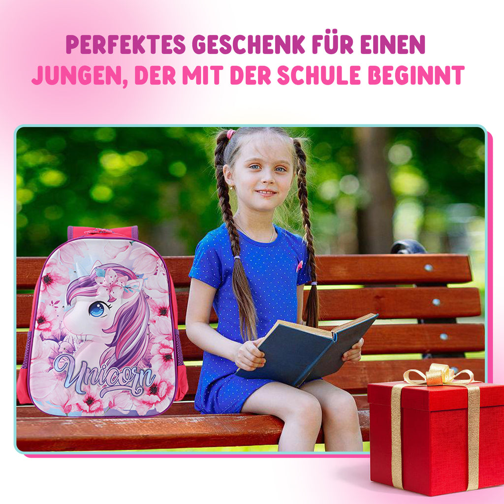 Schulrucksack Kinder Jungen mit LED Rucksack - kleine Kinder LeichtesSchulranzen