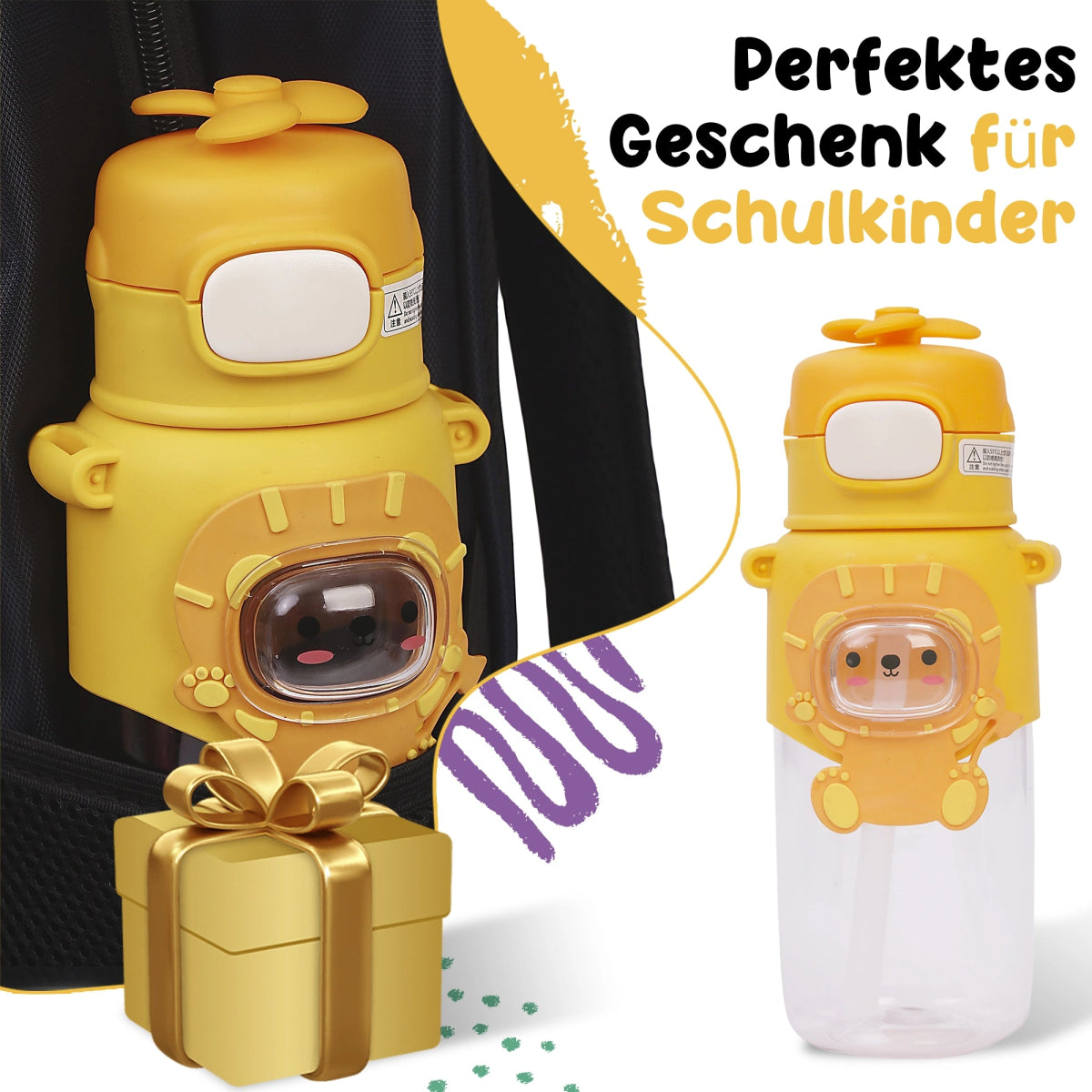 Kinder-Wasserflasche Tierförmige - Europebazar