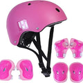 Verstellbarer Kinderfahrradhelm & 6 - teiliges Schützer - Set - Ventiliert, Knie - , Ellbogen - , Handgelenkschützer, 8 - 13 Jahre, Mädchen & Jungen, Fahrrad, Roller, Klettern, Skateboard - Europebazar